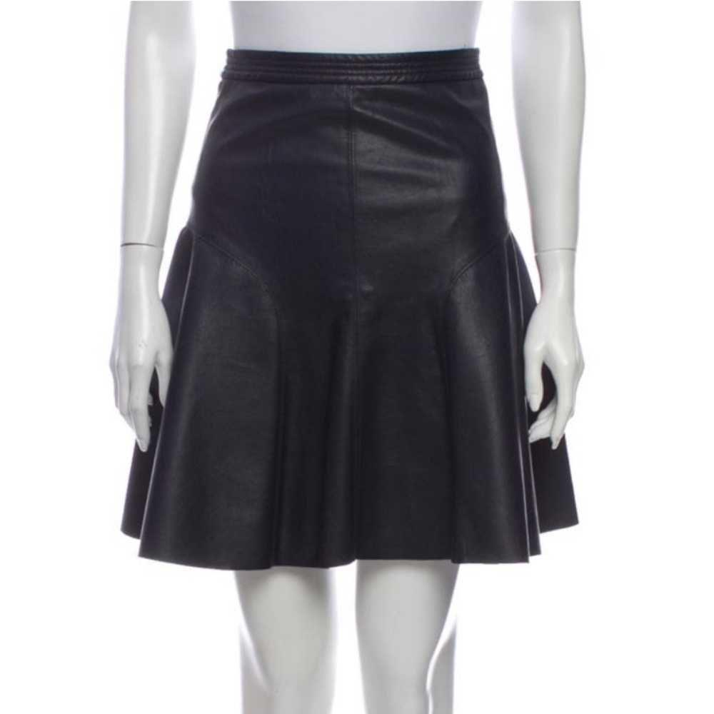 Rebecca Taylor Vegan Leather Mini Skirt